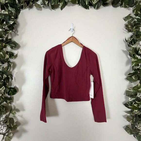 Lululemon Athletic Align Long Sleeve Shirt Mulled Wine NWT Women’s Size 10 - Picture 1 of 7